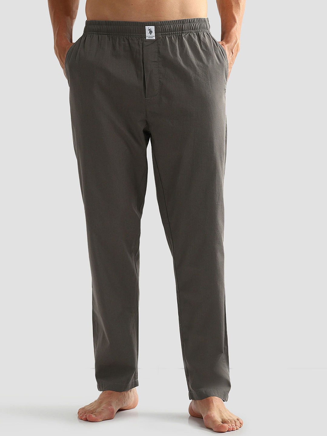 

U.S. Polo Assn. Men Lightweight Pure Cotton OELP6 Lounge Pants, Grey