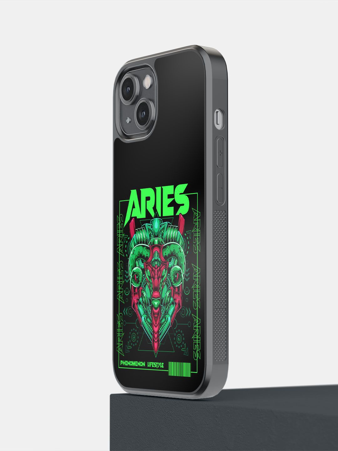 

macmerise Quirky Printed iPhone 14 Back Case Mobile Accessories, Black
