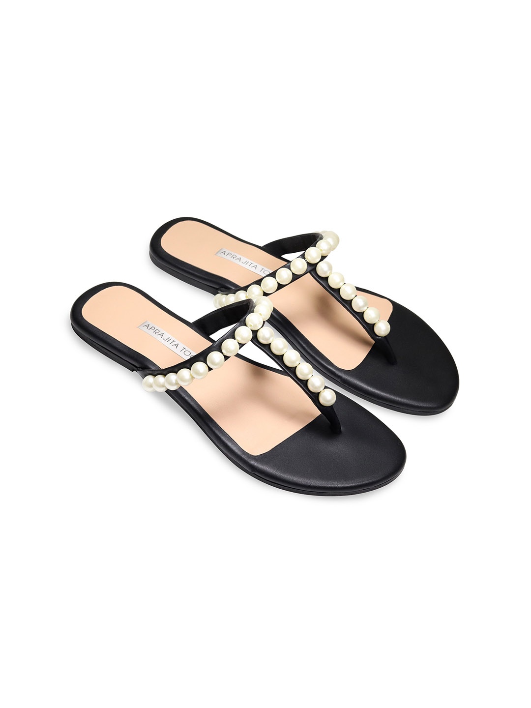

Aprajita Toor Women T-Strap Flats, Black