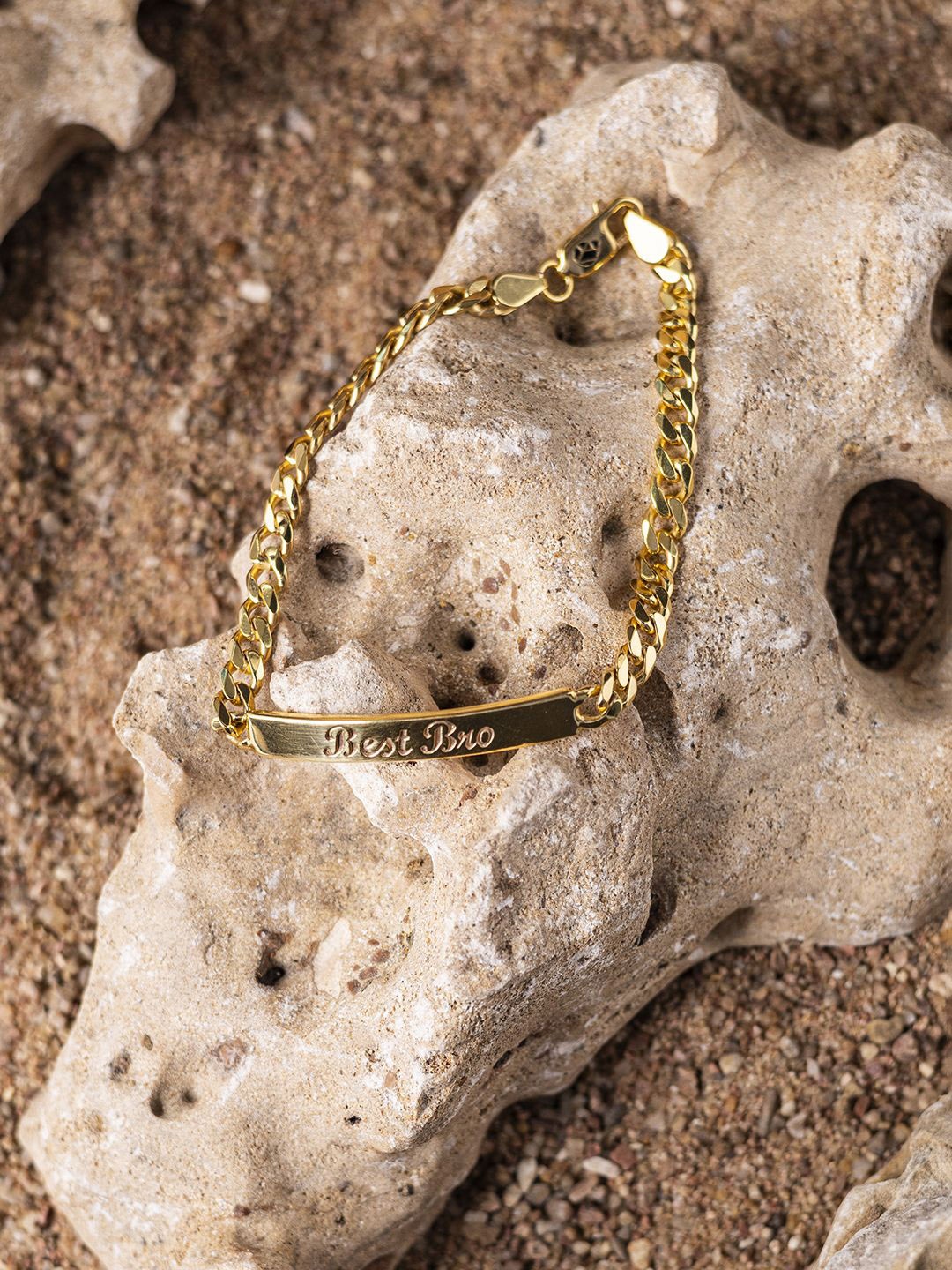 

Stone Story By Shruti Wraparound Rakhi, Gold