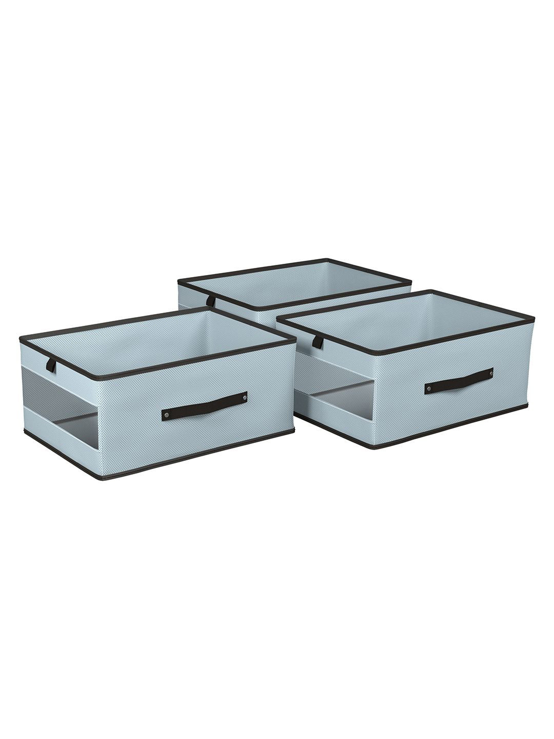 

Kuber Industries Grey Set of 3 Regular Multi-Utility Organisers