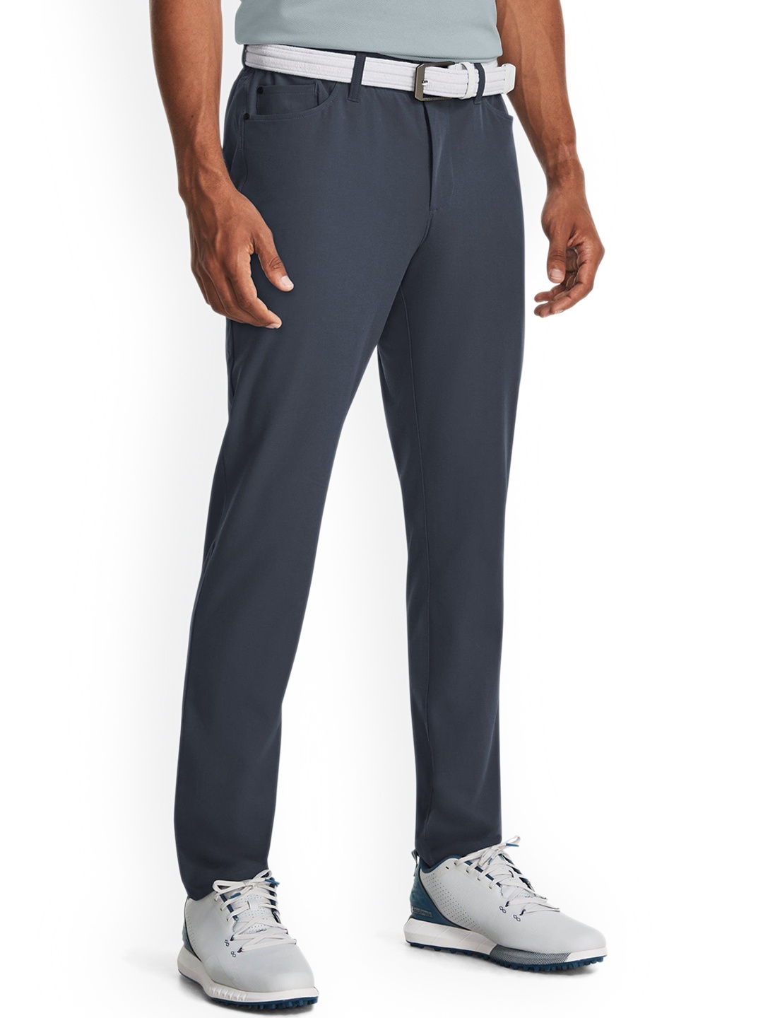 

UNDER ARMOUR Men Rival Drive Mid-Rise Track Pant, Grey