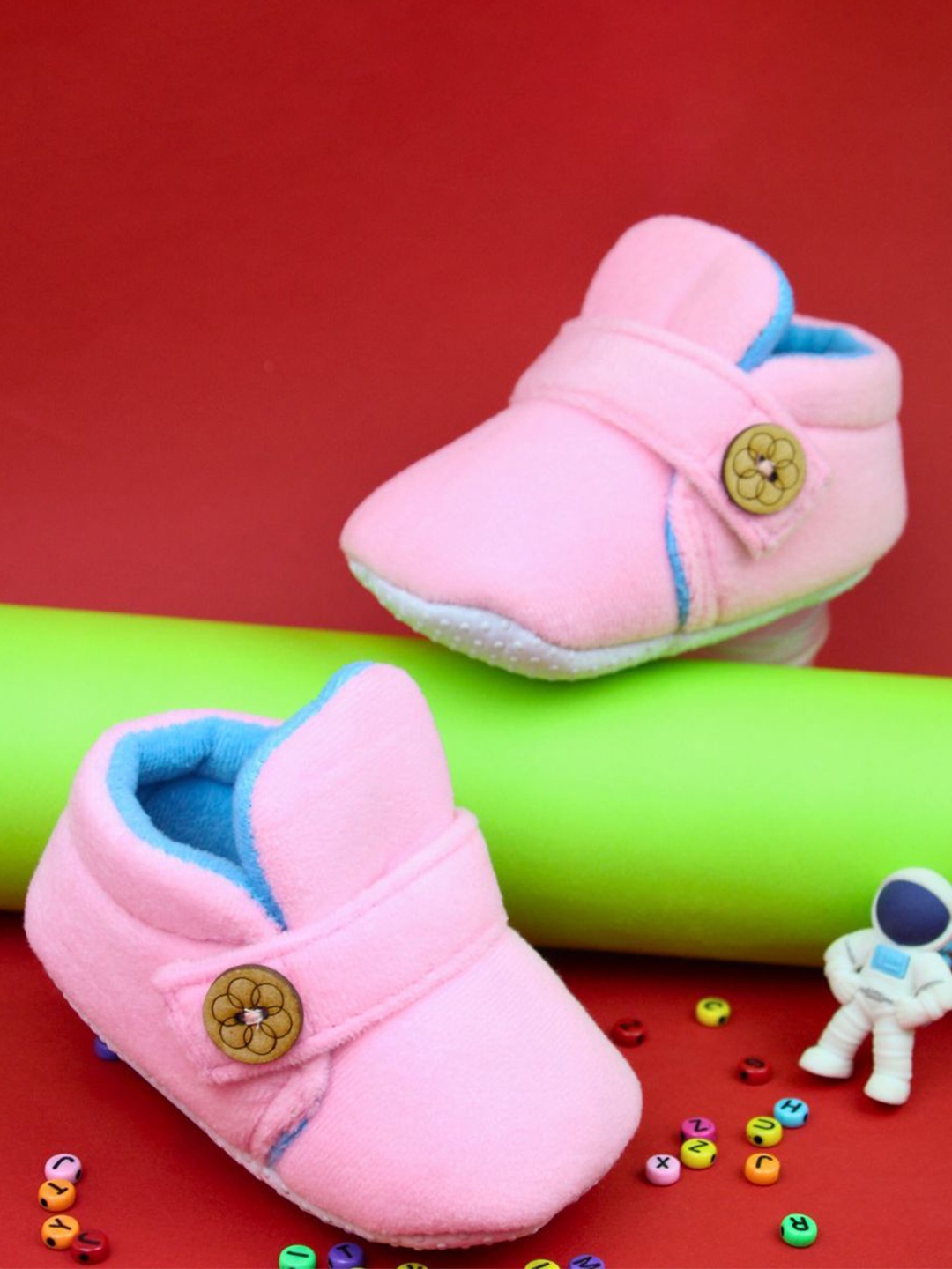 

BAESD Kids Cotton Booties, Pink