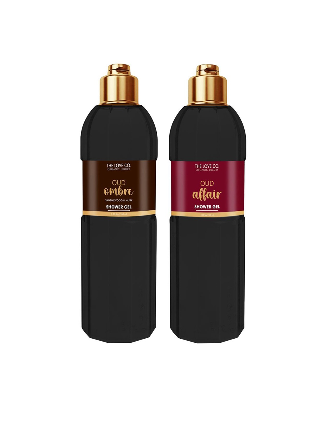 

The Love Co Set of Oud Ombre & Oud Affair Body Shower Gel - 100ml Each, Black