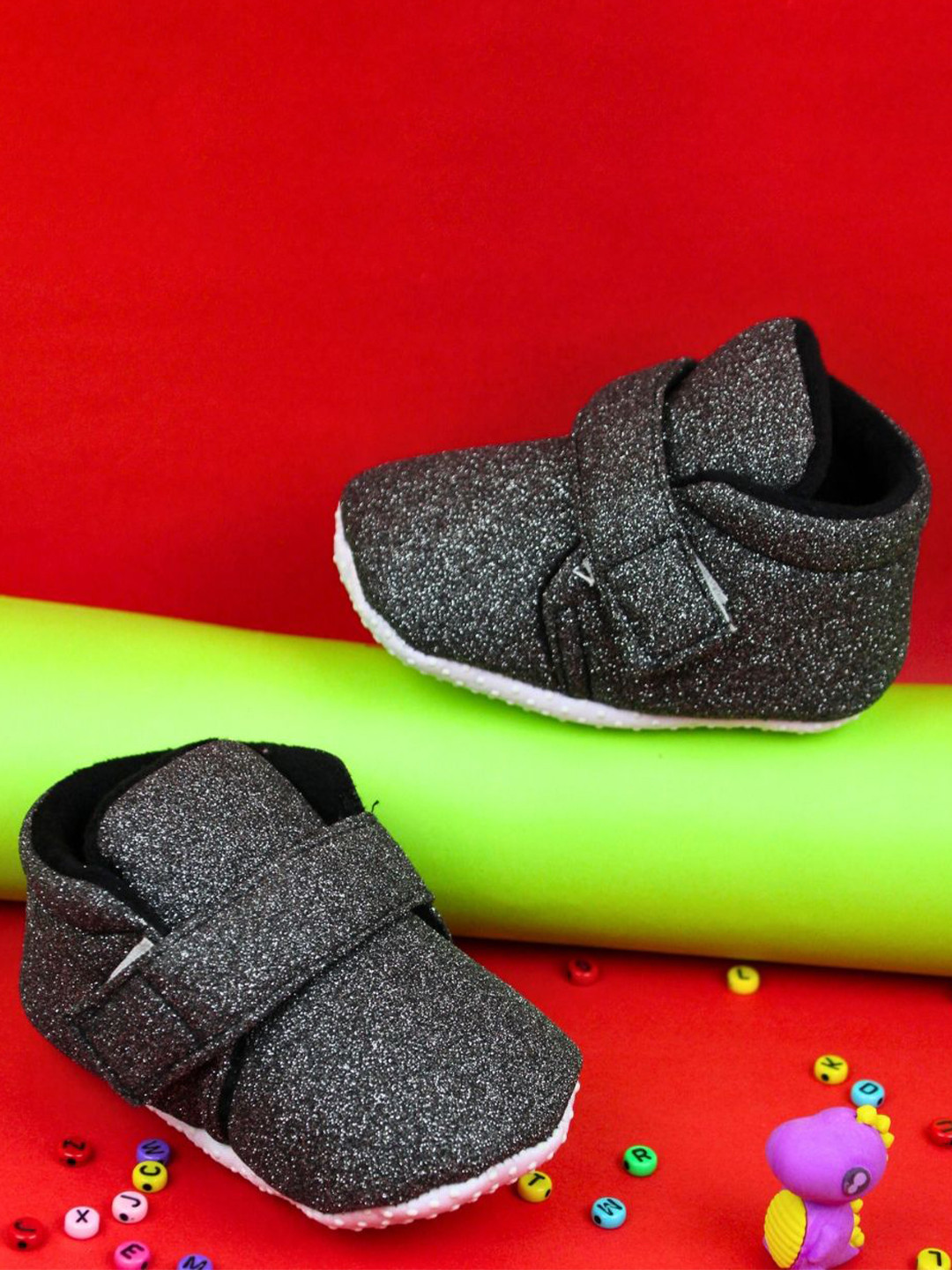 

BAESD Unisex Kids Cotton Booties, Grey