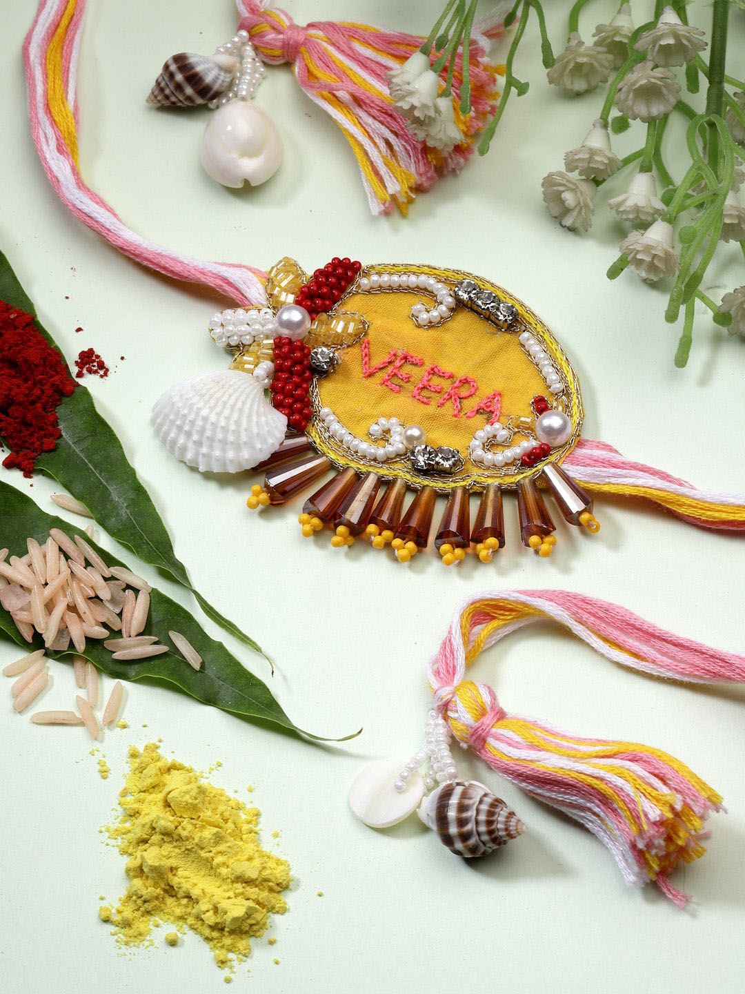 

Moedbuille Wraparound Rakhi, Yellow