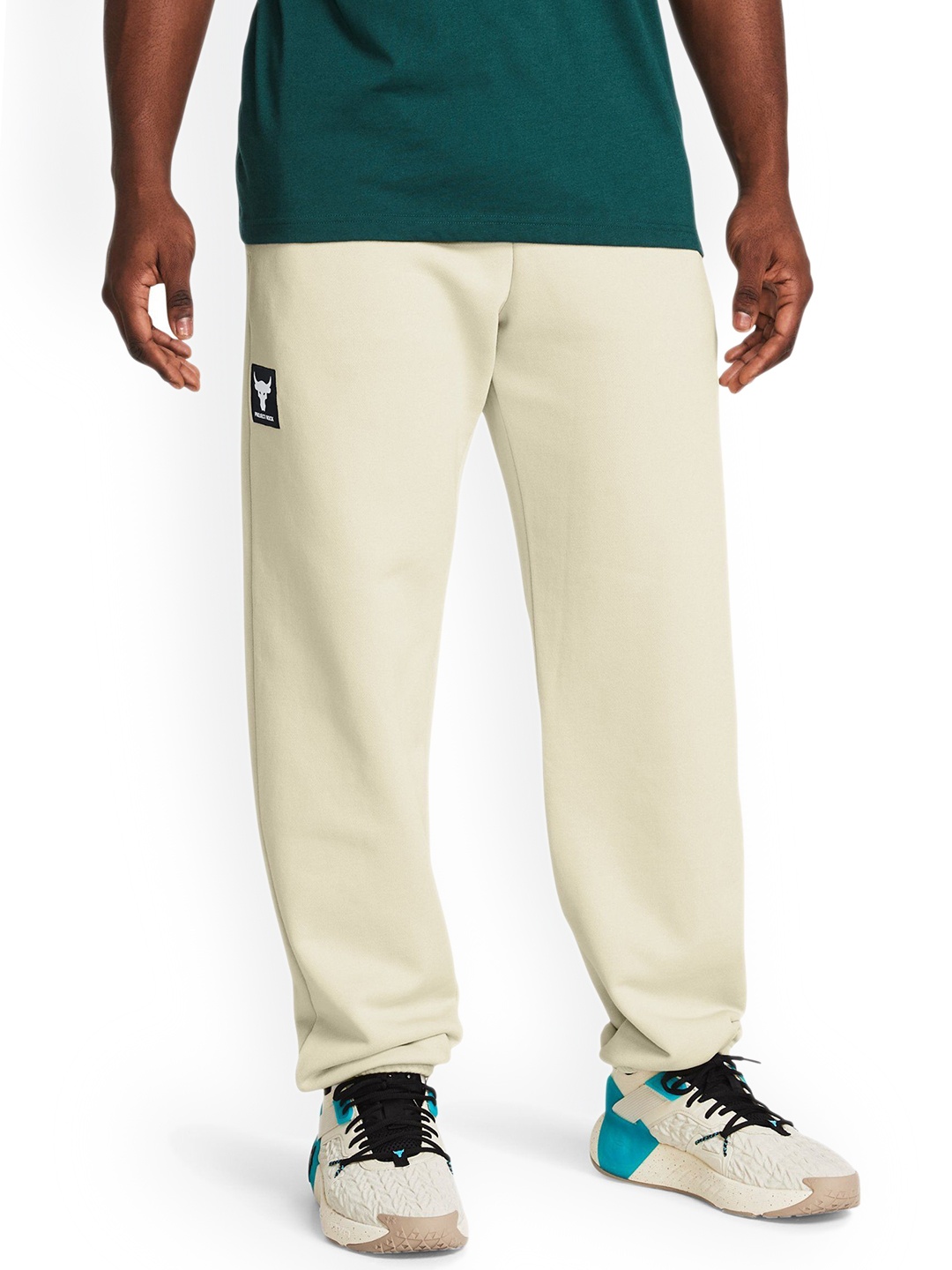 

UNDER ARMOUR Men Project Rock Hwt Terry Joggers, Beige