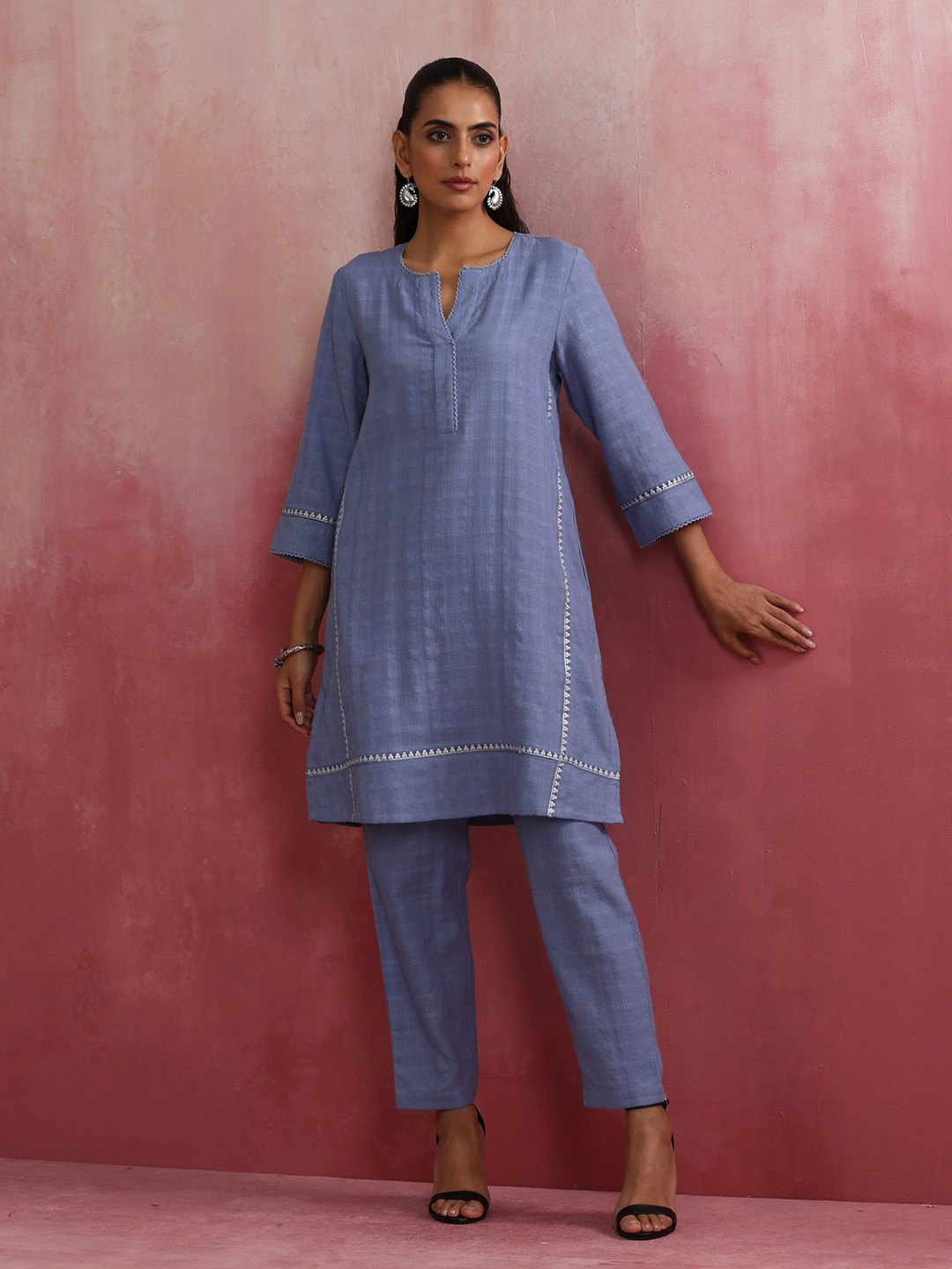 

trueBrowns Top With Trousers Co-Ords, Blue