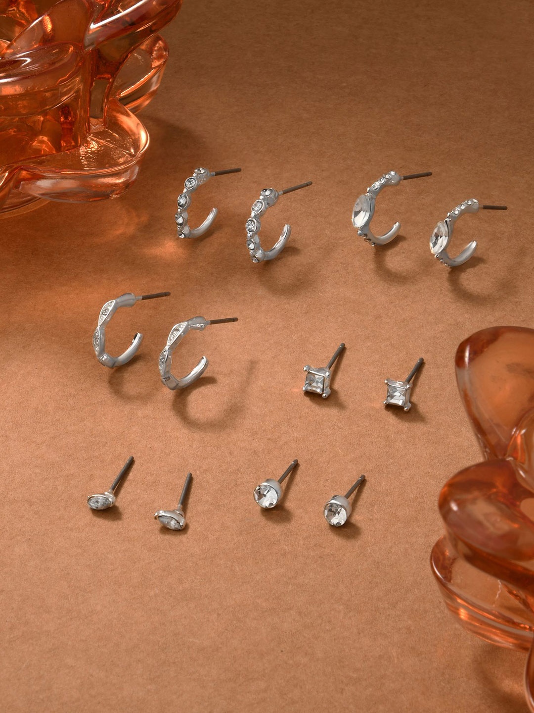 

Accessorize Circular Hoop Earrings, Silver
