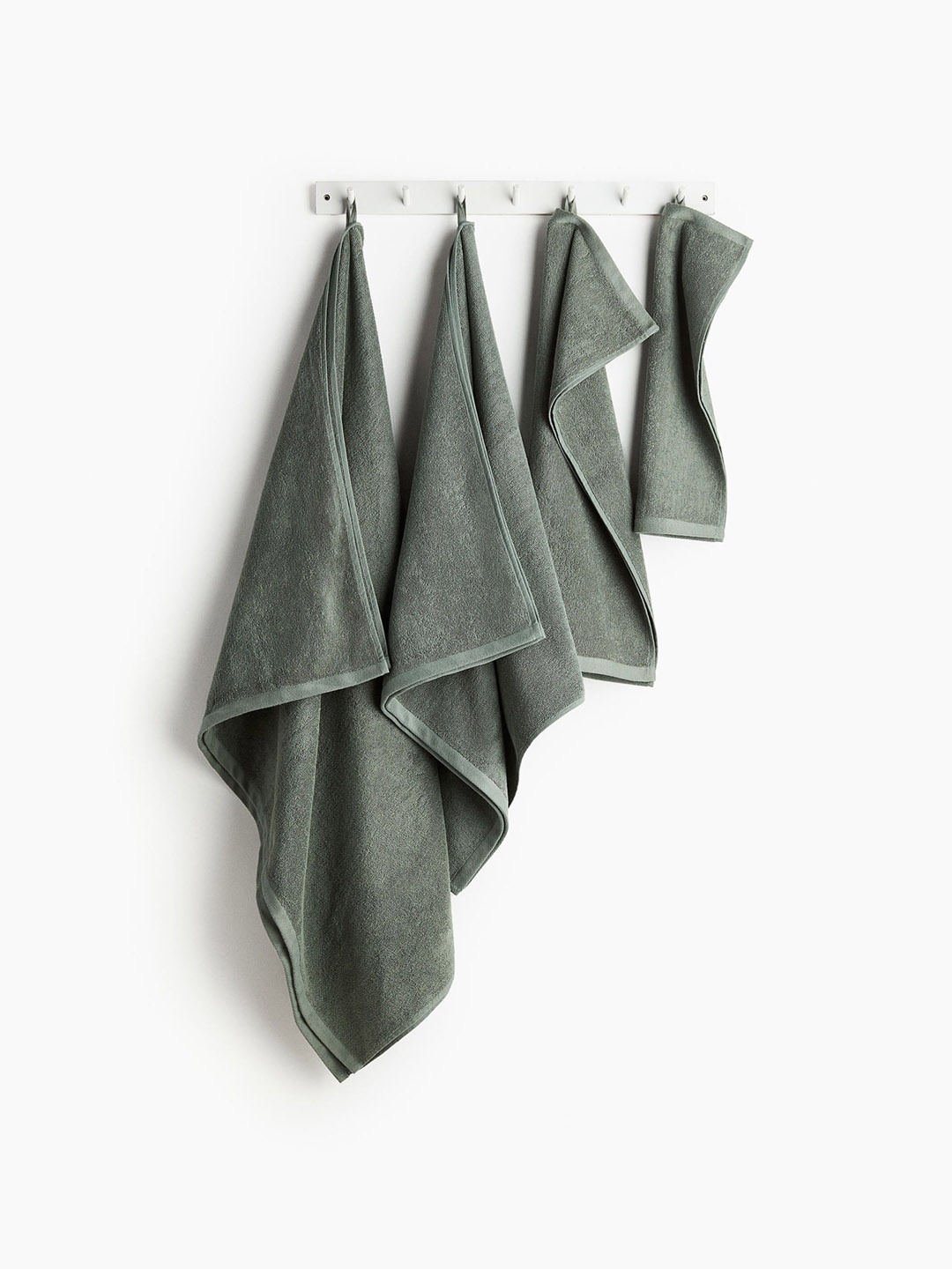 

H&M Green Terry Bath Sheet Towels