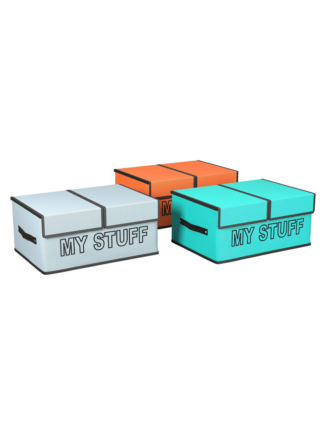 

Kuber Industries Orange Set of 2 Regular Multi-Utility Organisers