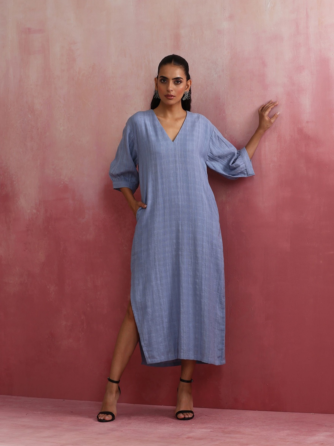 

trueBrowns A-Line Maxi Dress, Blue