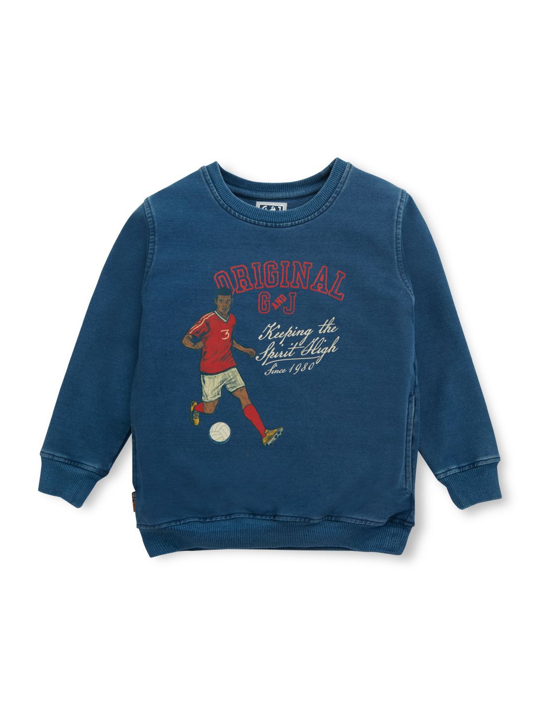 

Gini and Jony Boys Printed Sweatshirt, Blue