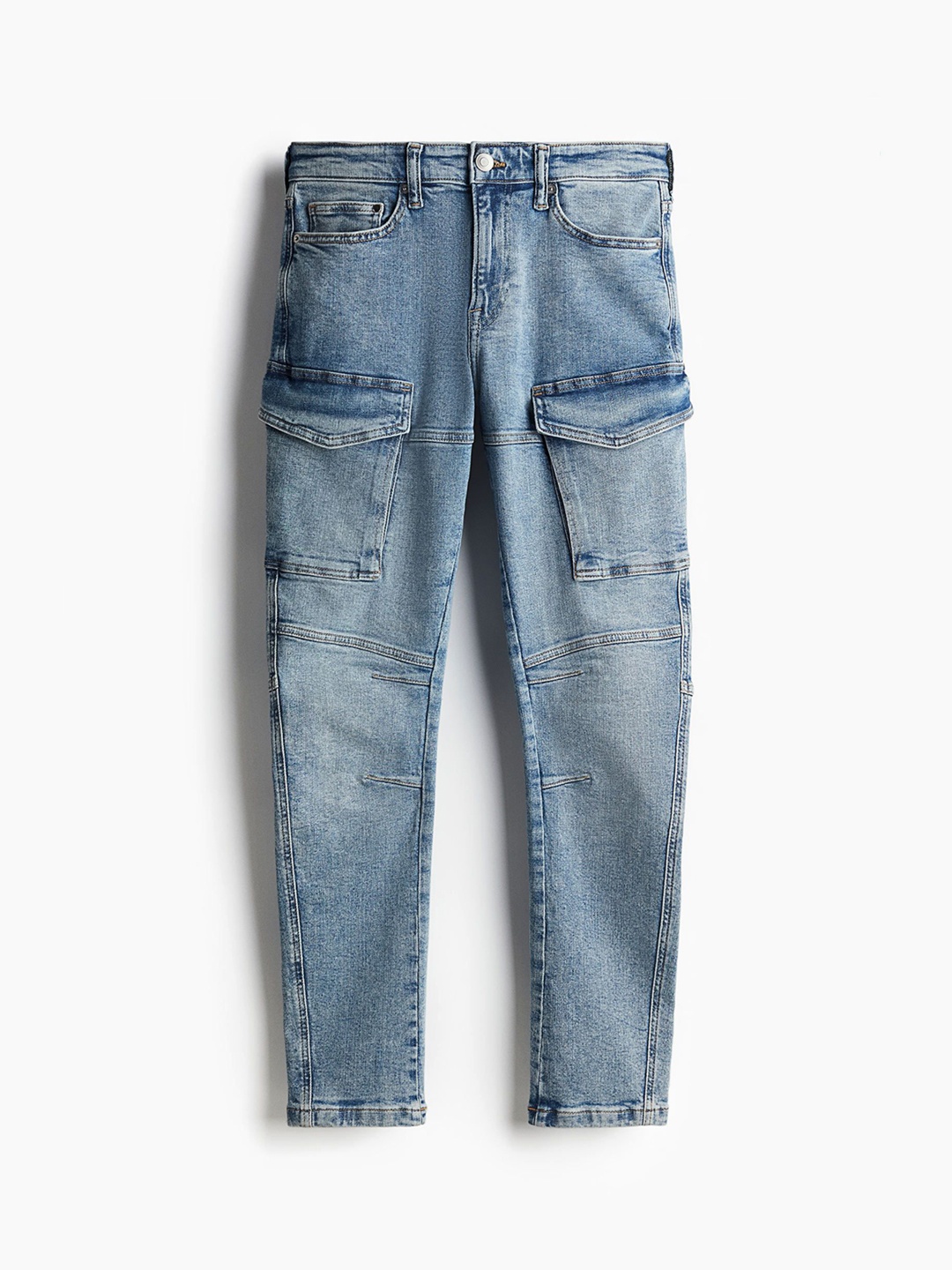 

H&M Slim Cargo Jeans, Blue
