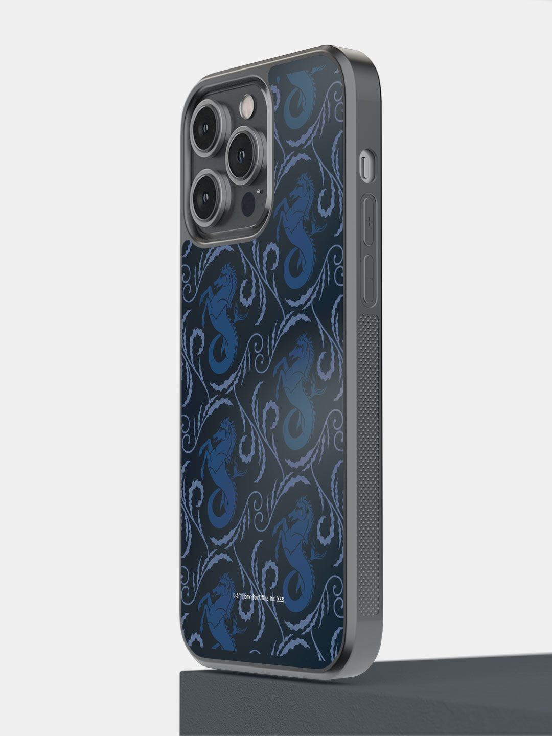

macmerise Abstract Printed iPhone 14 Pro Max Back Case Mobile Accessories, Blue