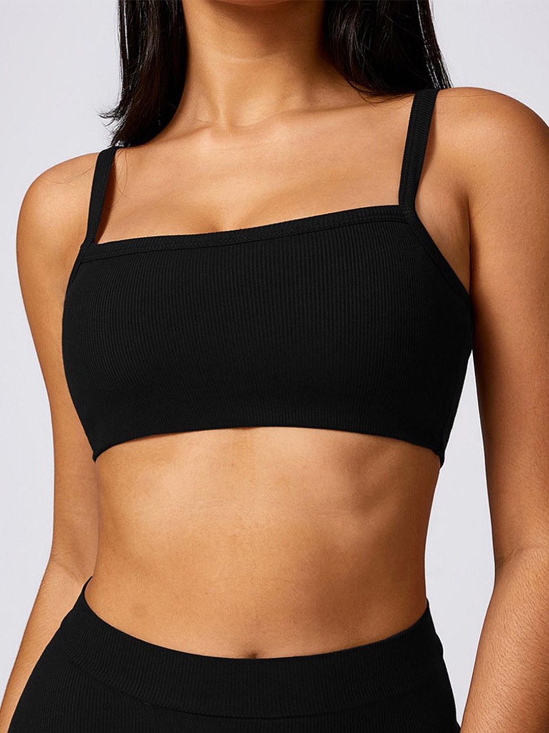 

LULU & SKY Bralette Crop Top, Black