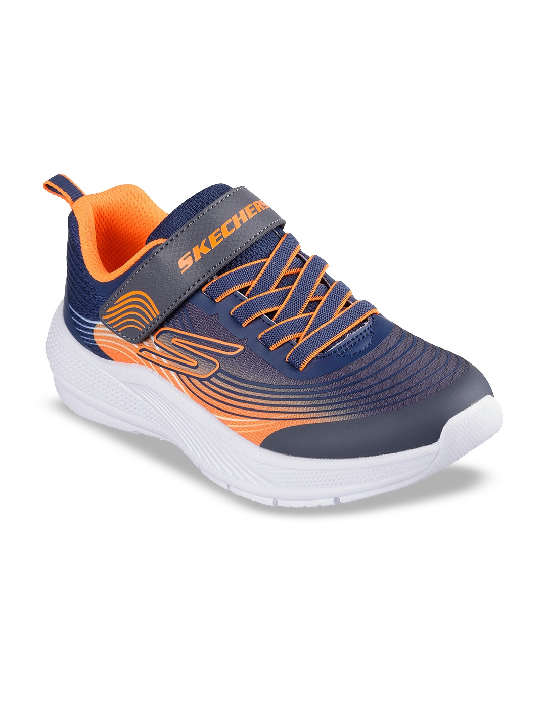

Skechers Boys Microspec Advance Casual Sneakers, Navy blue