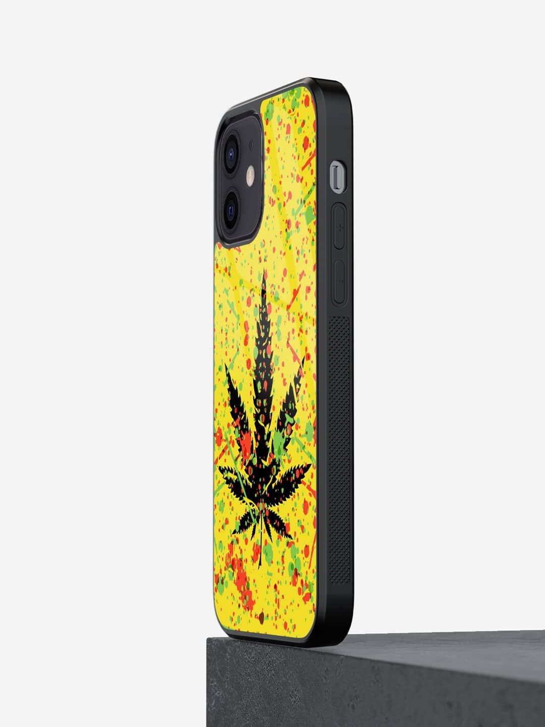 

macmerise Floral Printed iPhone 12 Mini Back Case Mobile Accessories, Yellow