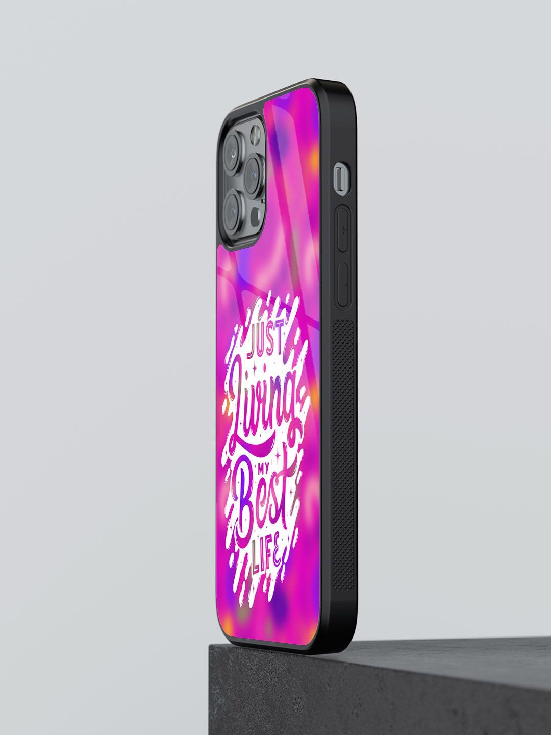 

macmerise Typography Printed iPhone 12 Pro Max Back Case Mobile Accessories, Purple