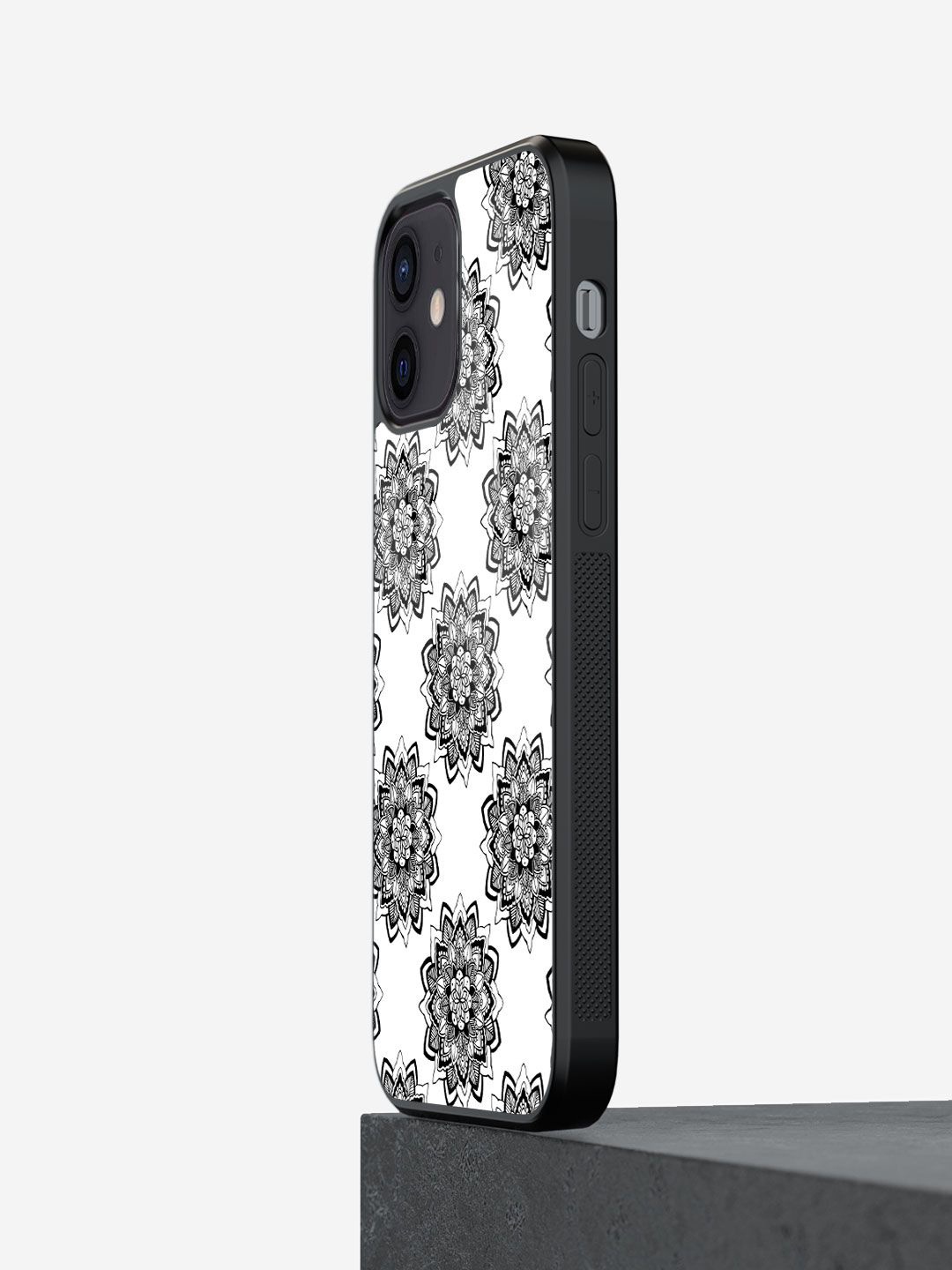 

macmerise Floral Printed iPhone 12 Back Case Mobile Accessories, White