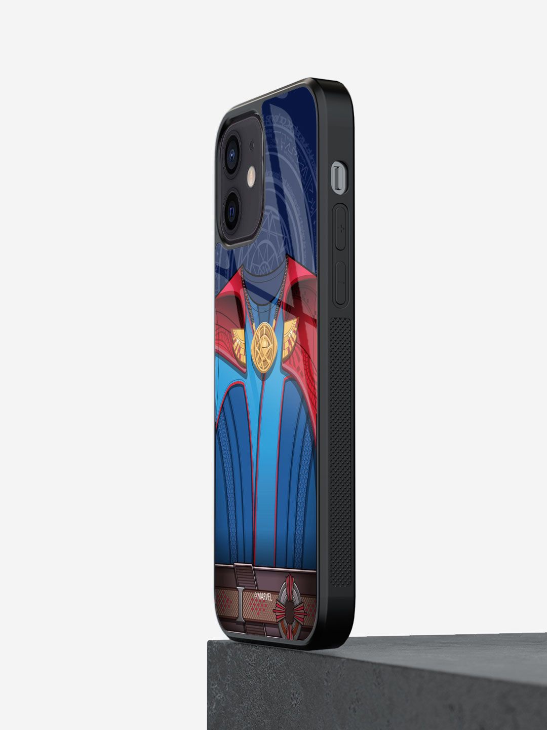 

macmerise Superhero Printed iPhone 12 Back Case Mobile Accessories, Red