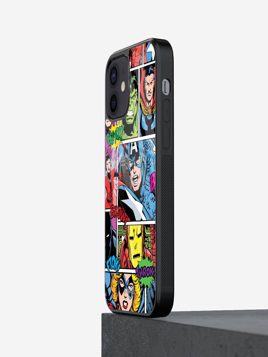 

macmerise Superhero Printed iPhone 12 Mini Back Case Mobile Accessories, Black