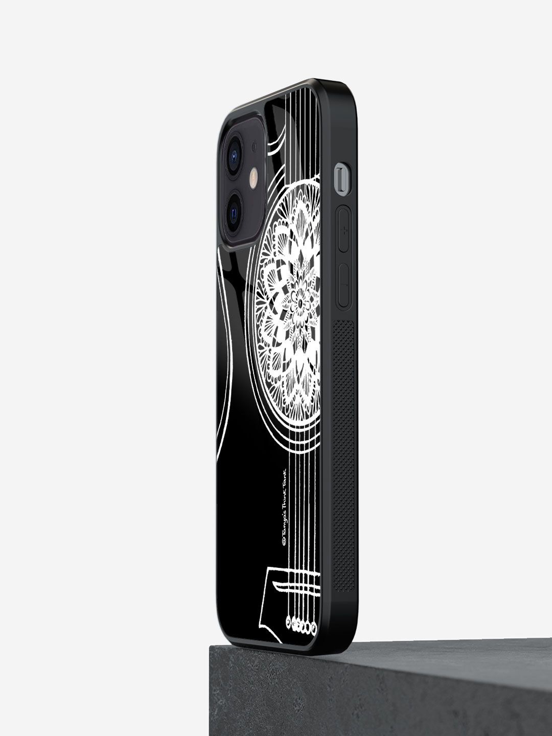 

macmerise Quirky Printed iPhone 12 Back Case Mobile Accessories, Black