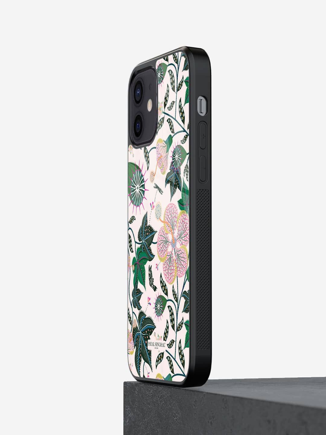 

macmerise Floral Printed iPhone 12 Mini Back Case Mobile Accessories, Pink