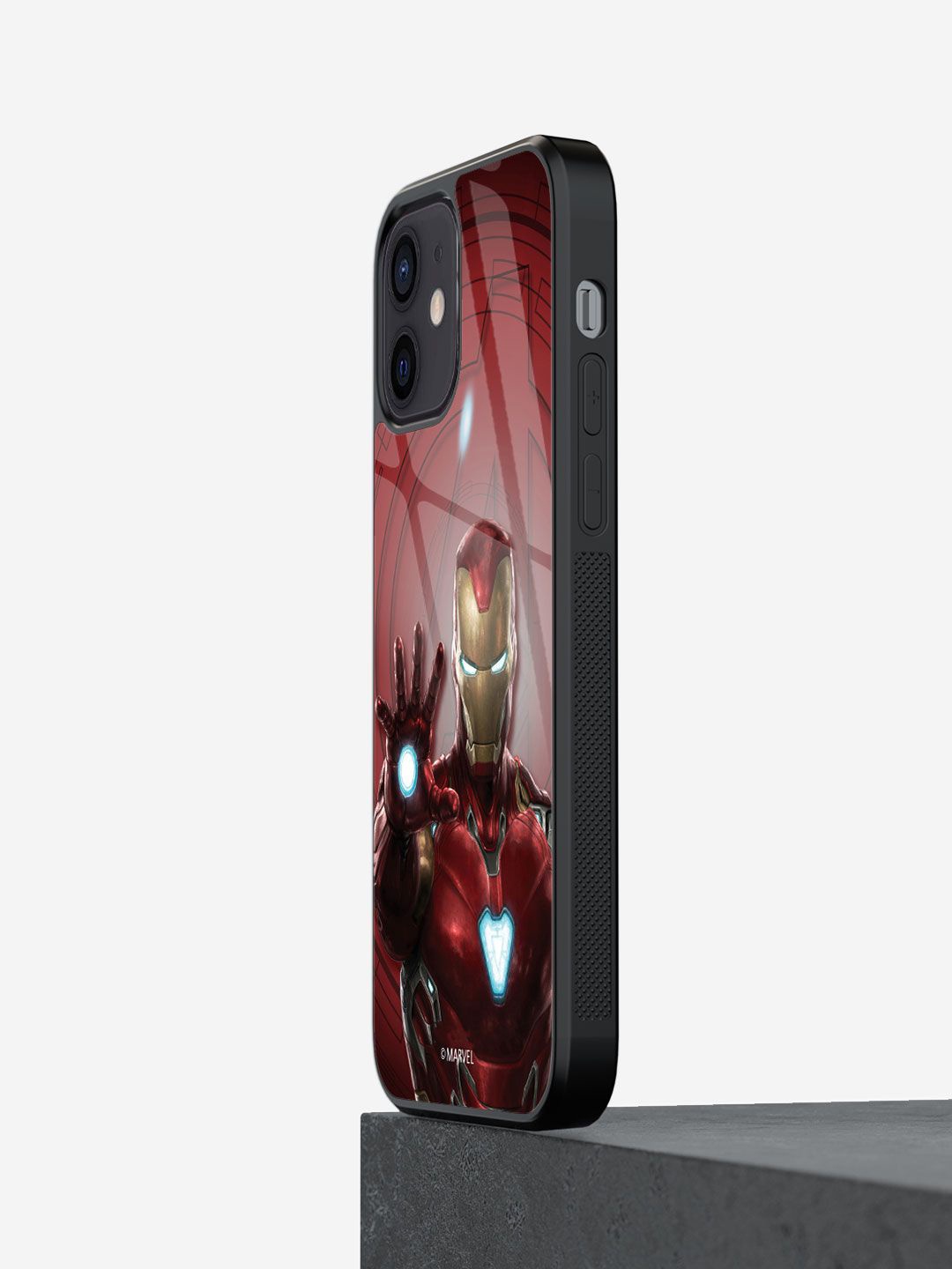 

macmerise Superhero Printed iPhone 12 Mini Back Case Mobile Accessories, Red
