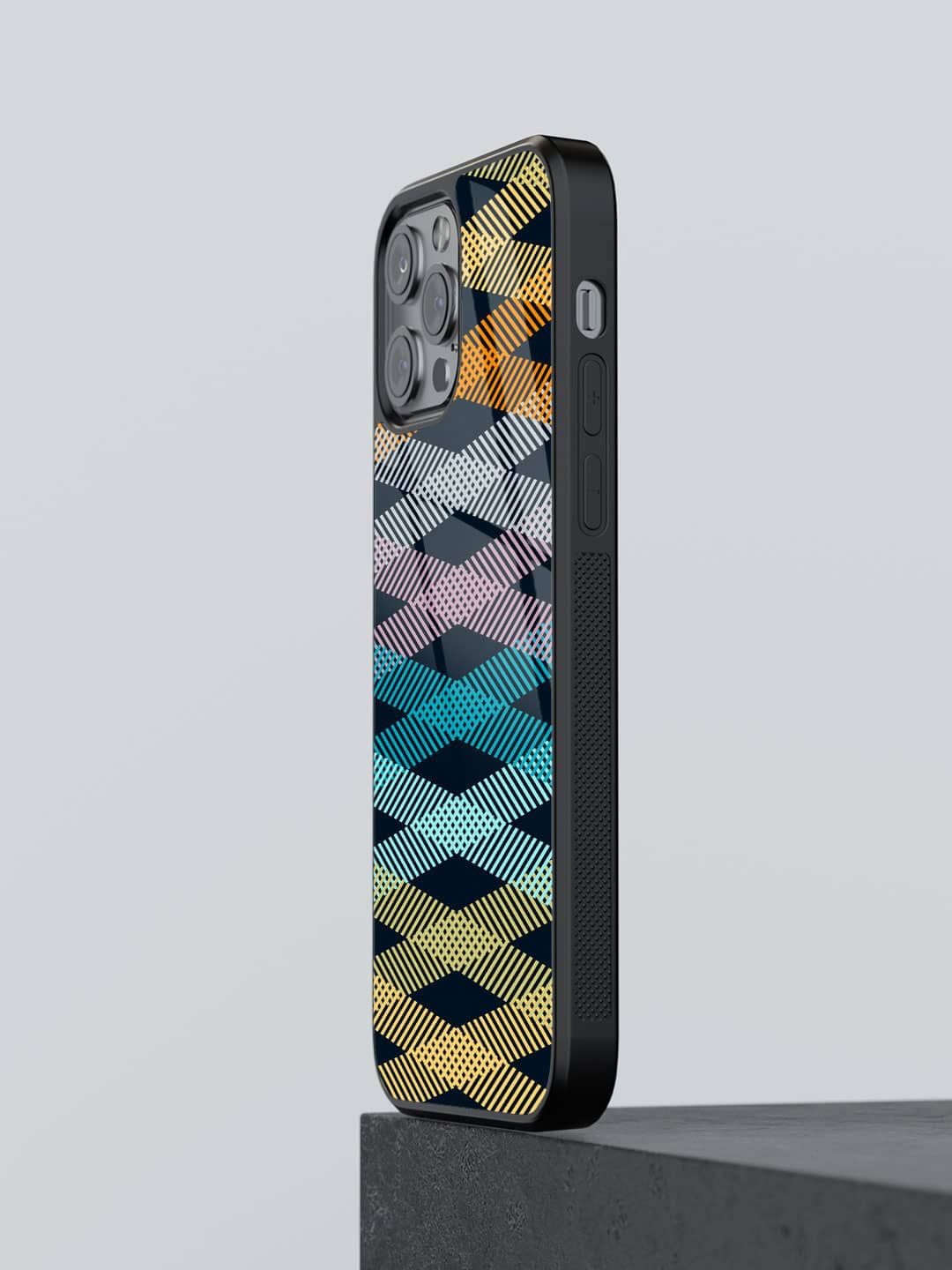 

macmerise Abstract Printed iPhone 12 Pro Back Case Mobile Accessories, Orange
