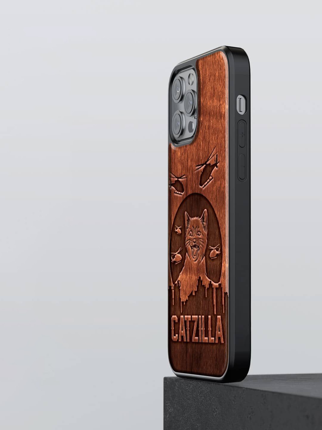 

macmerise Quirky Printed iPhone 12 Pro Back Case Mobile Accessories, Brown
