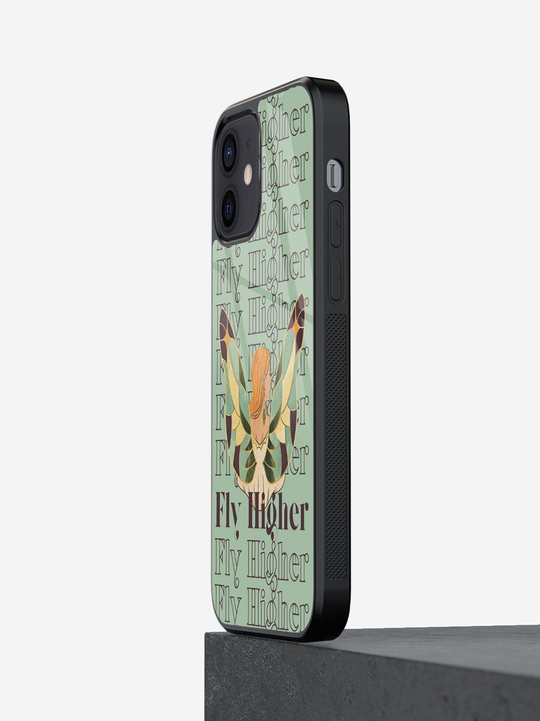 

macmerise Quirky Printed iPhone 12 Mini Back Case Mobile Accessories, Green