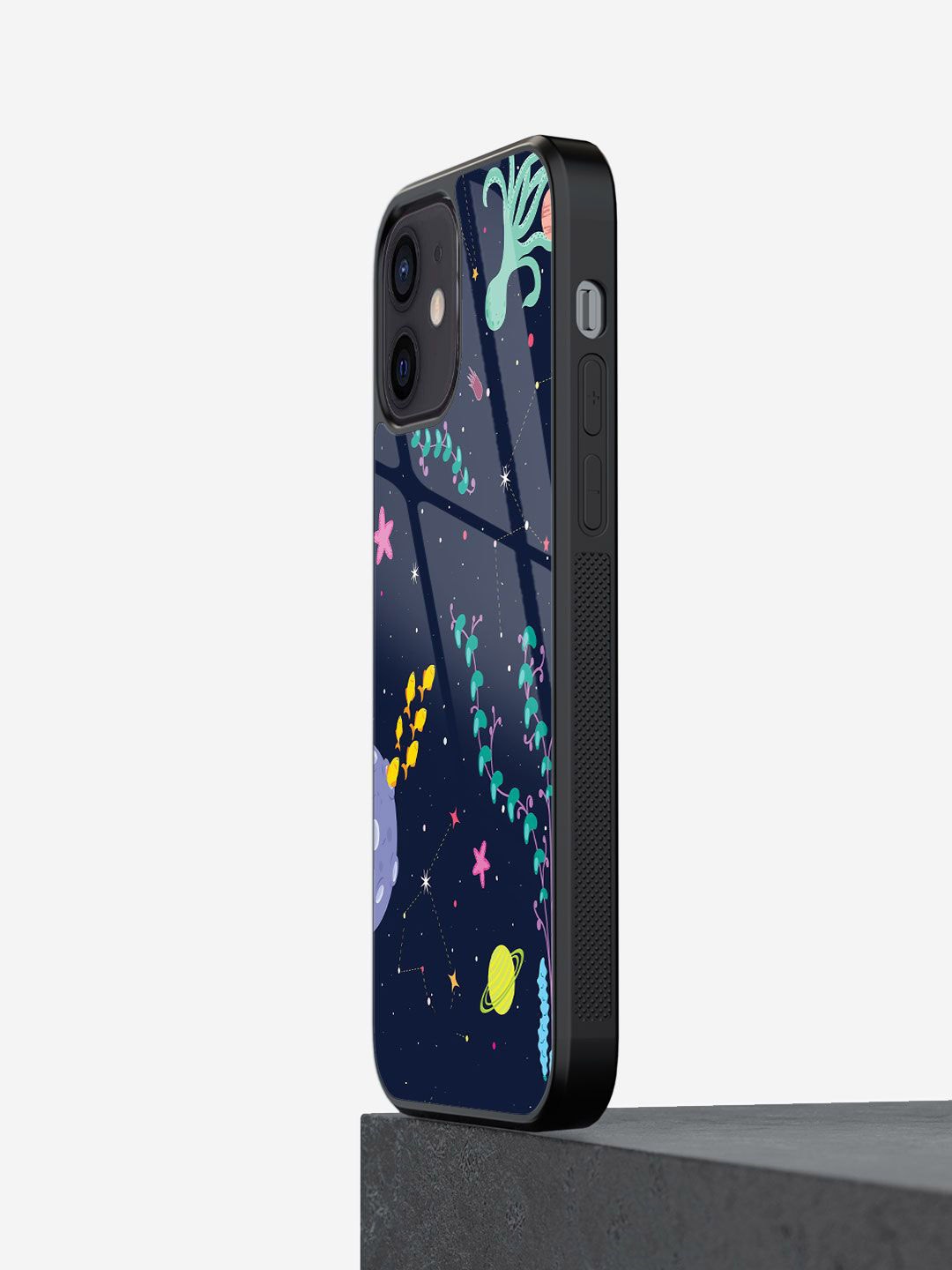 

macmerise Abstract Printed iPhone 12 Back Case Mobile Accessories, Blue