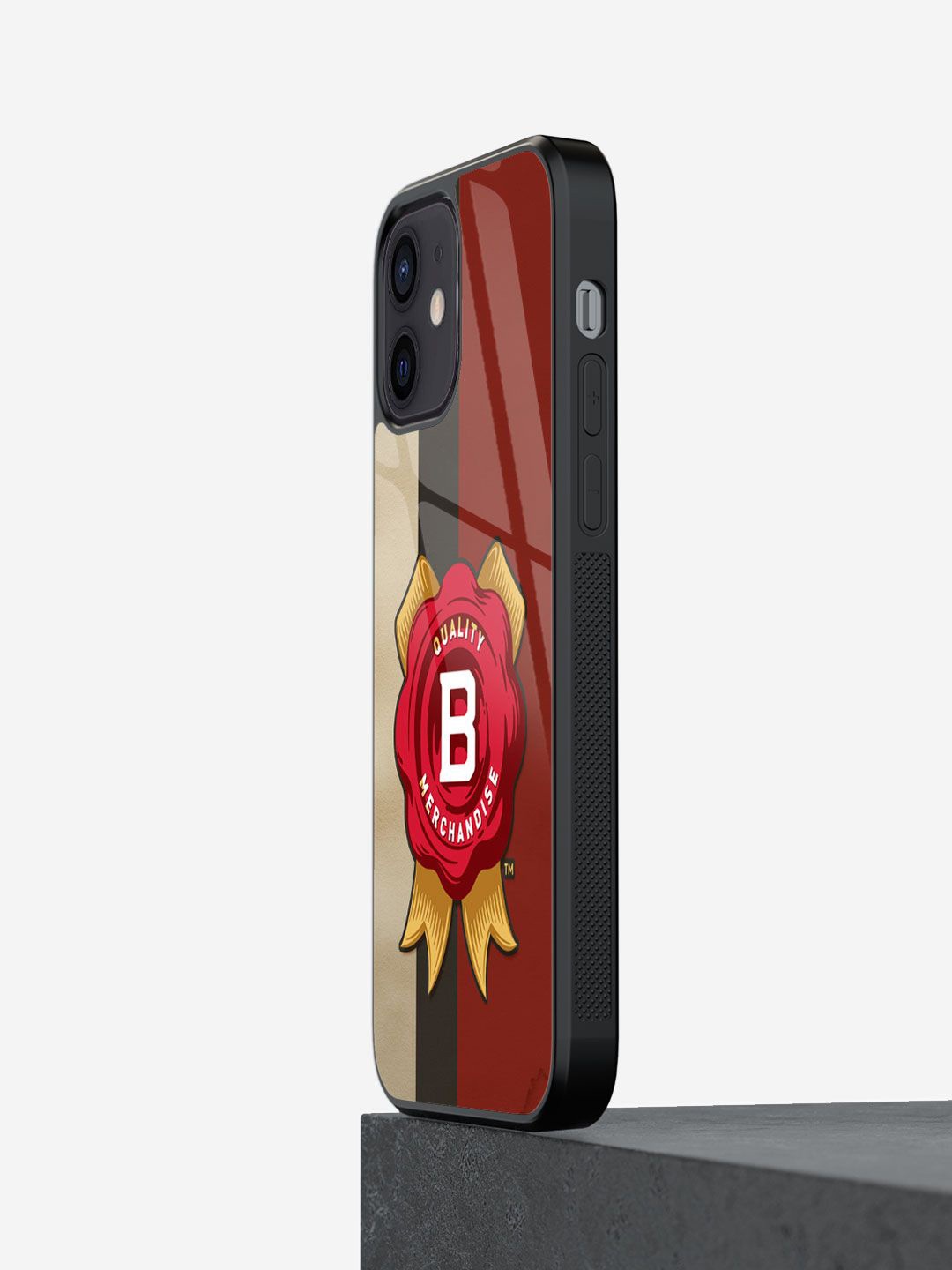 

macmerise Abstract Printed iPhone 12 Mini Back Case Mobile Accessories, Maroon