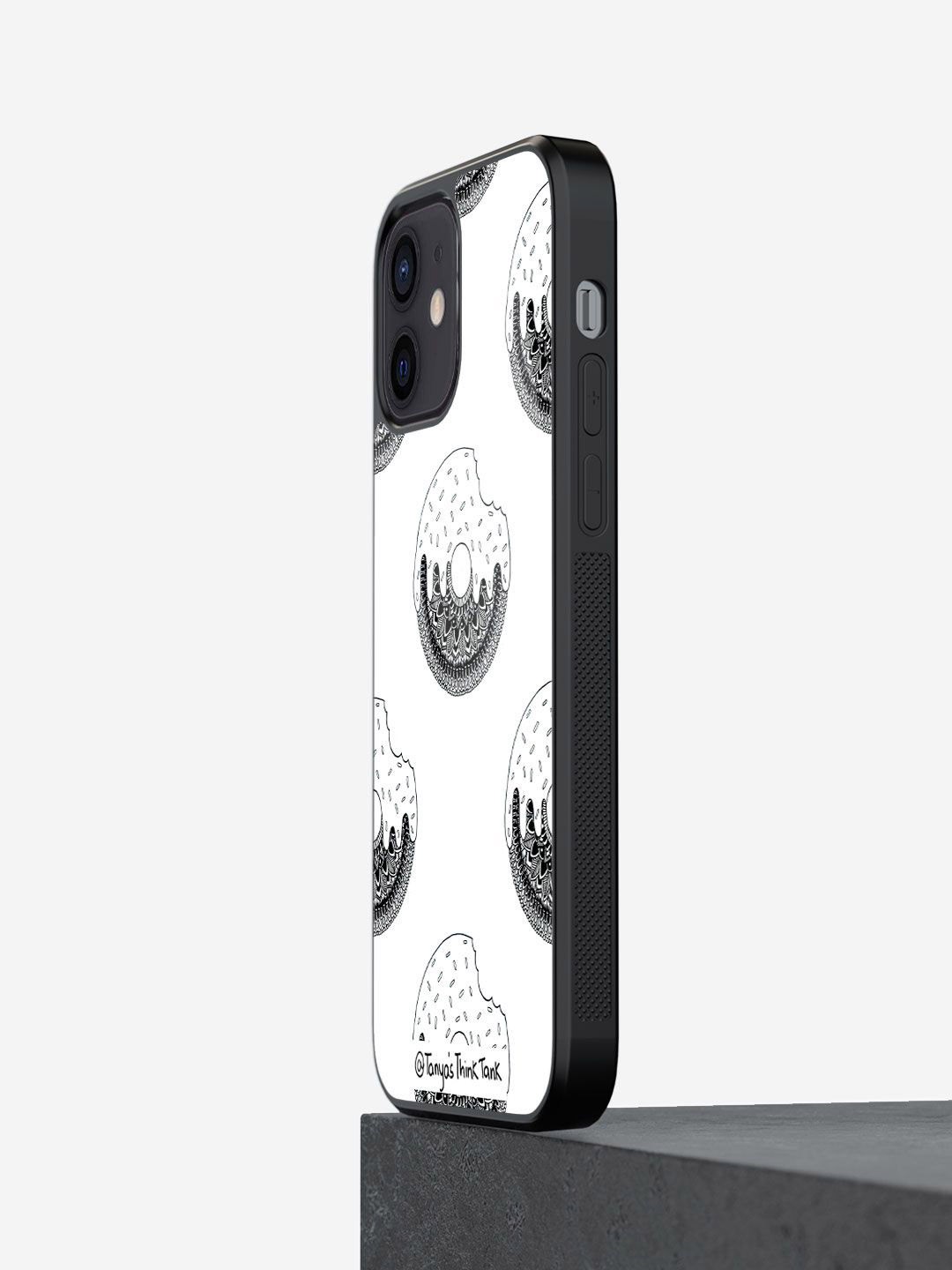 

macmerise Abstract Printed iPhone 12 Back Case Mobile Accessories, White