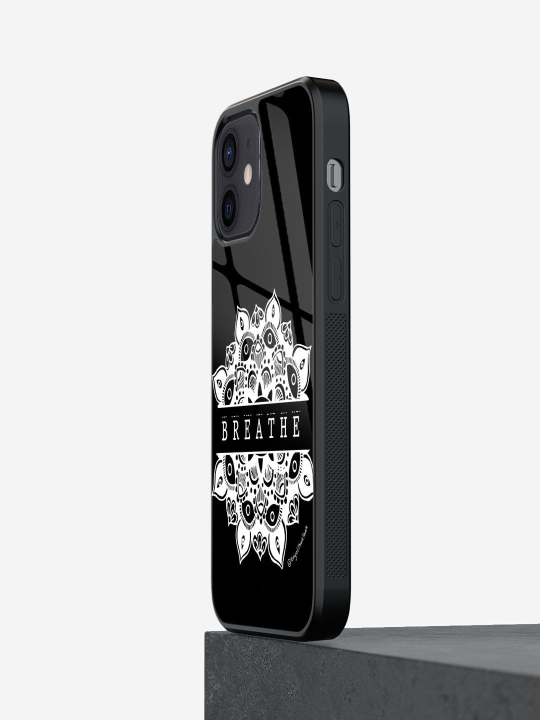 

macmerise Quirky Printed iPhone 12 Back Case Mobile Accessories, Black