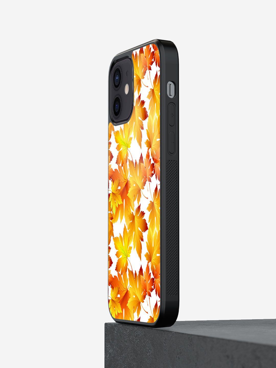 

macmerise Floral Printed iPhone 12 Back Case Mobile Accessories, Yellow