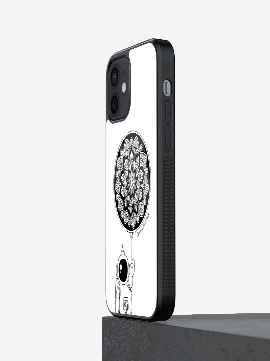 

macmerise Quirky Printed iPhone 12 Back Case Mobile Accessories, White