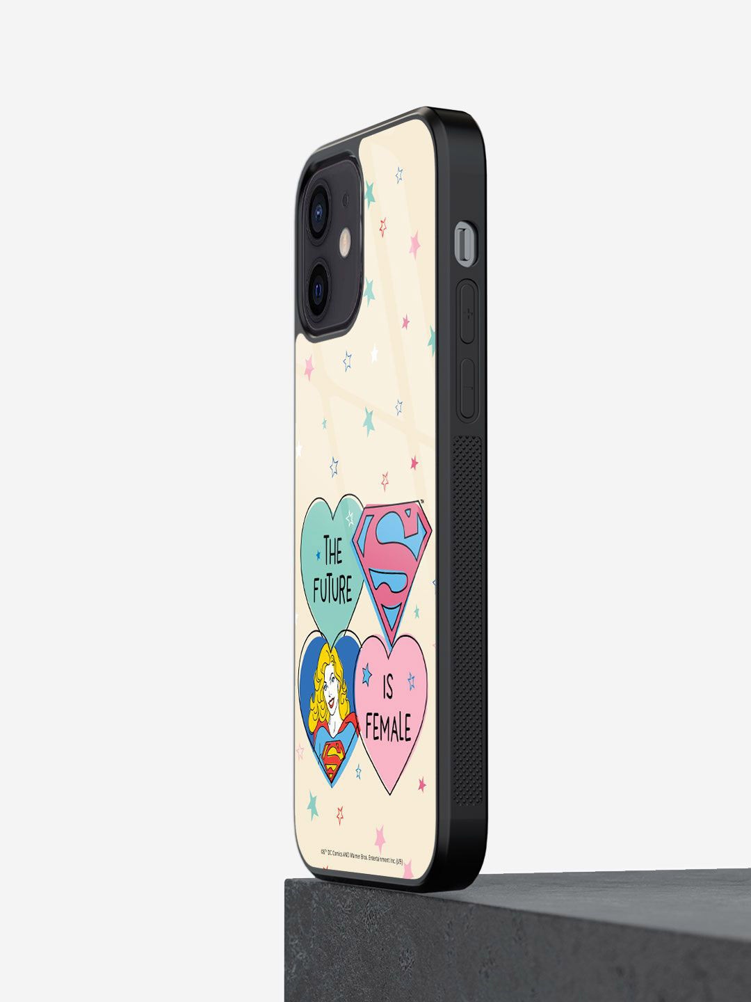 

macmerise Superhero Printed iPhone 12 Mini Back Case Mobile Accessories, Beige