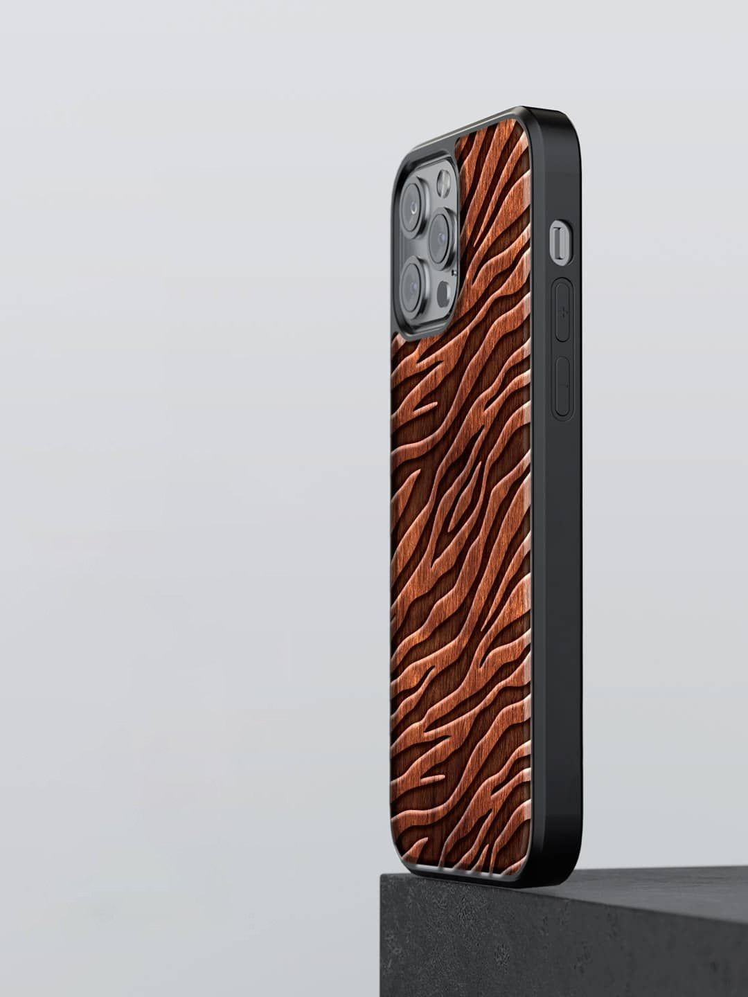 

macmerise Abstract Printed iPhone 12 Pro Max Back Case Mobile Accessories, Bronze