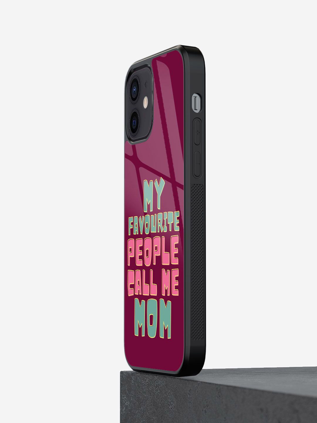 

macmerise Typography Printed iPhone 12 Mini Back Case Mobile Accessories, Burgundy