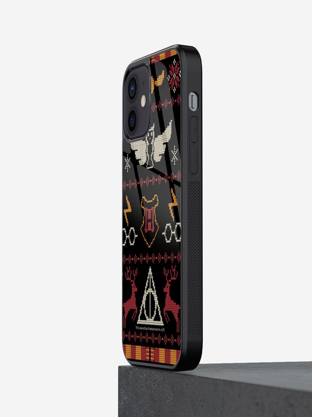 

macmerise Abstract Printed iPhone 12 Mini Back Case Mobile Accessories, Black