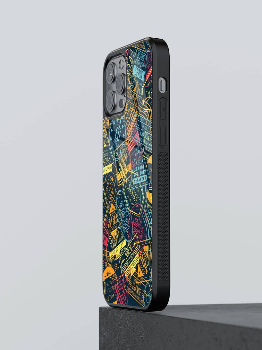 

macmerise Quirky Printed iPhone 12 Pro Back Case Mobile Accessories, Blue