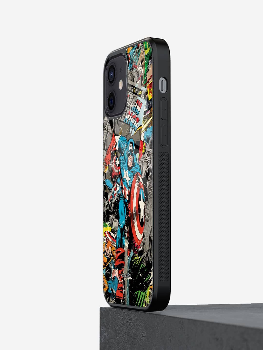 

macmerise Superhero Printed iPhone 12 Mini Back Case Mobile Accessories, Black