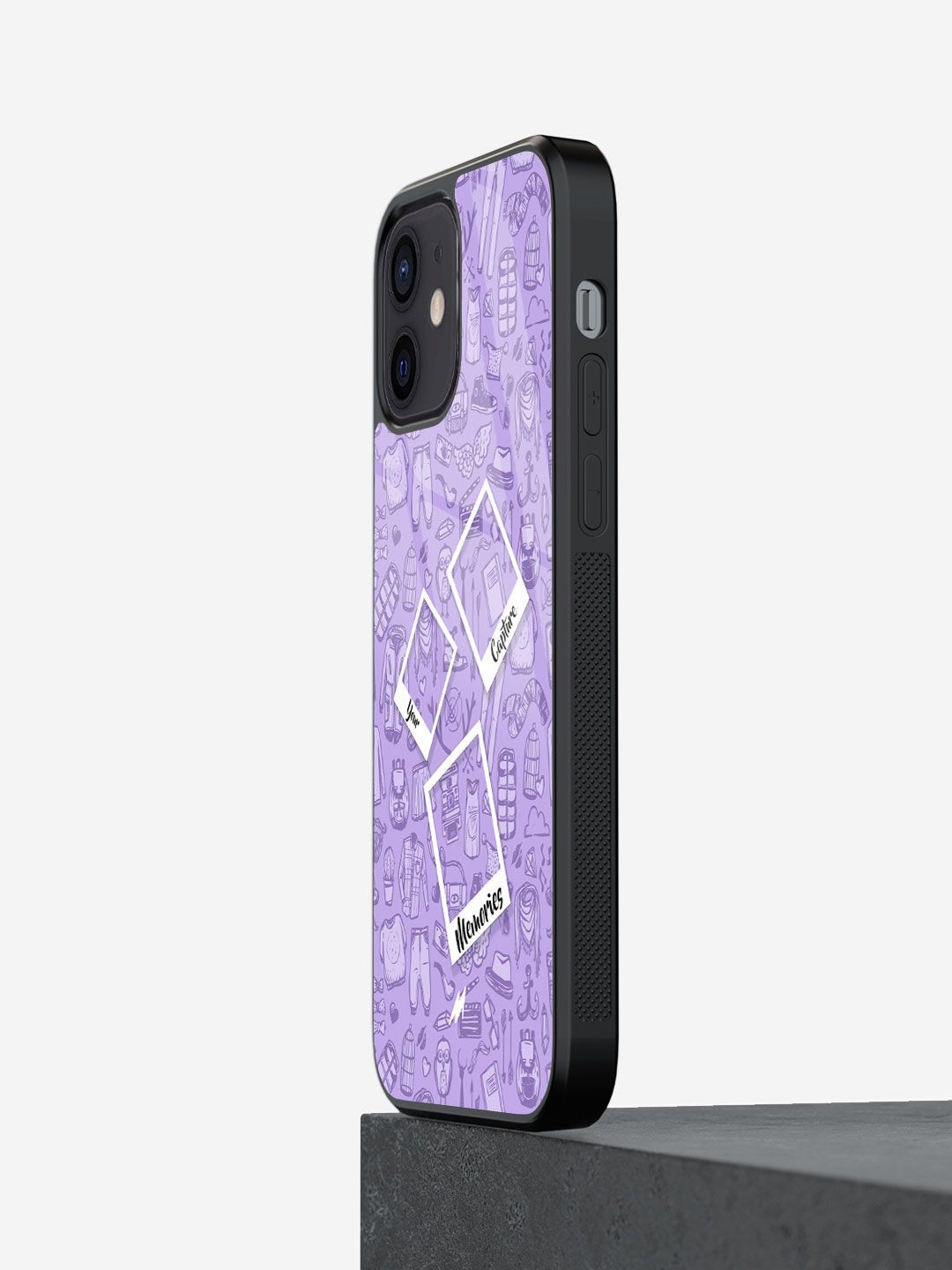

macmerise Abstract Printed iPhone 12 Mini Back Case Mobile Accessories, Purple