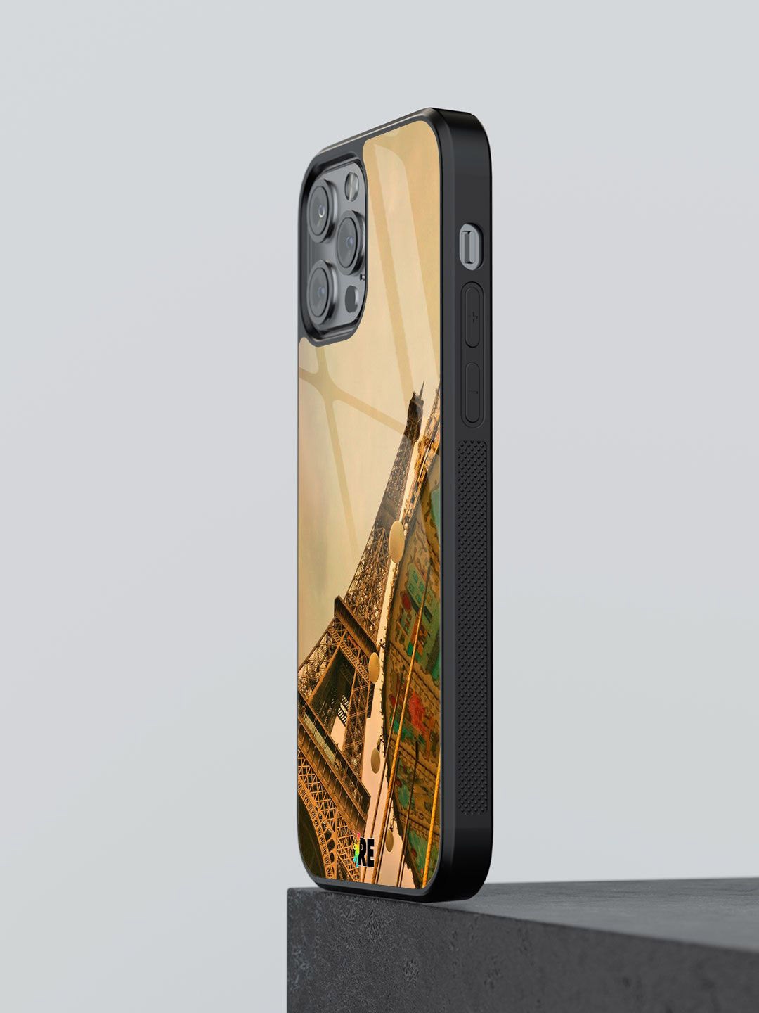 

macmerise Abstract Printed iPhone 12 Pro Back Case Mobile Accessories, Beige
