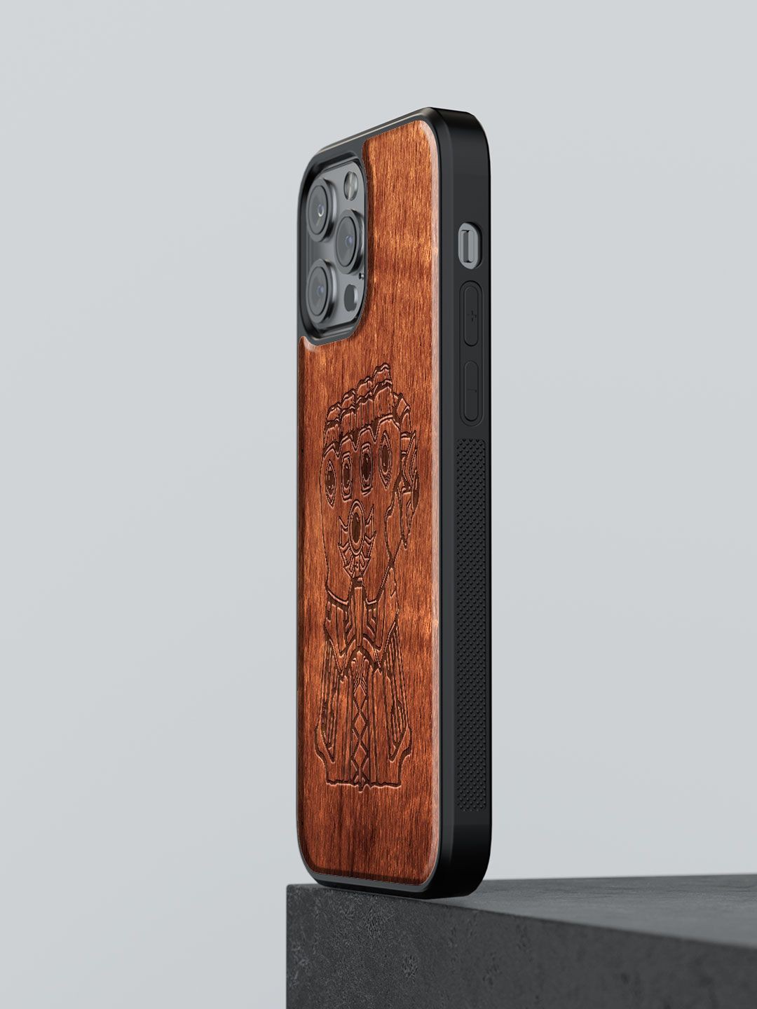 

macmerise Superhero Printed iPhone 12 Pro Max Back Case Mobile Accessories, Brown