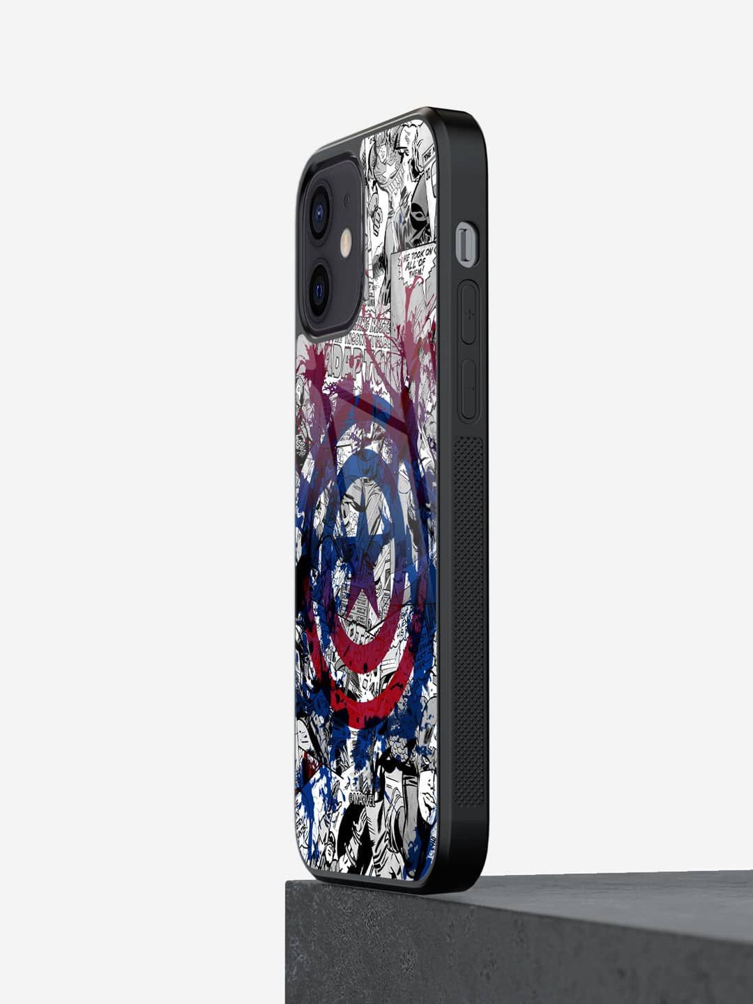 

macmerise Superhero Printed iPhone 12 Back Case Mobile Accessories, Red