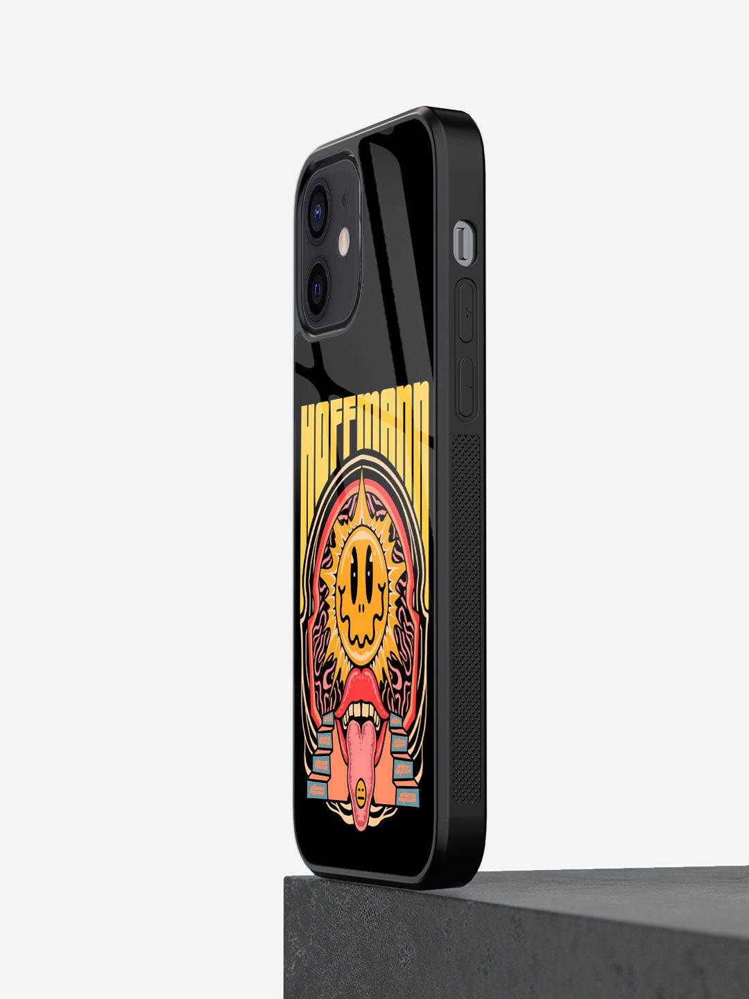 

macmerise Abstract Printed iPhone 12 Back Case Mobile Accessories, Yellow