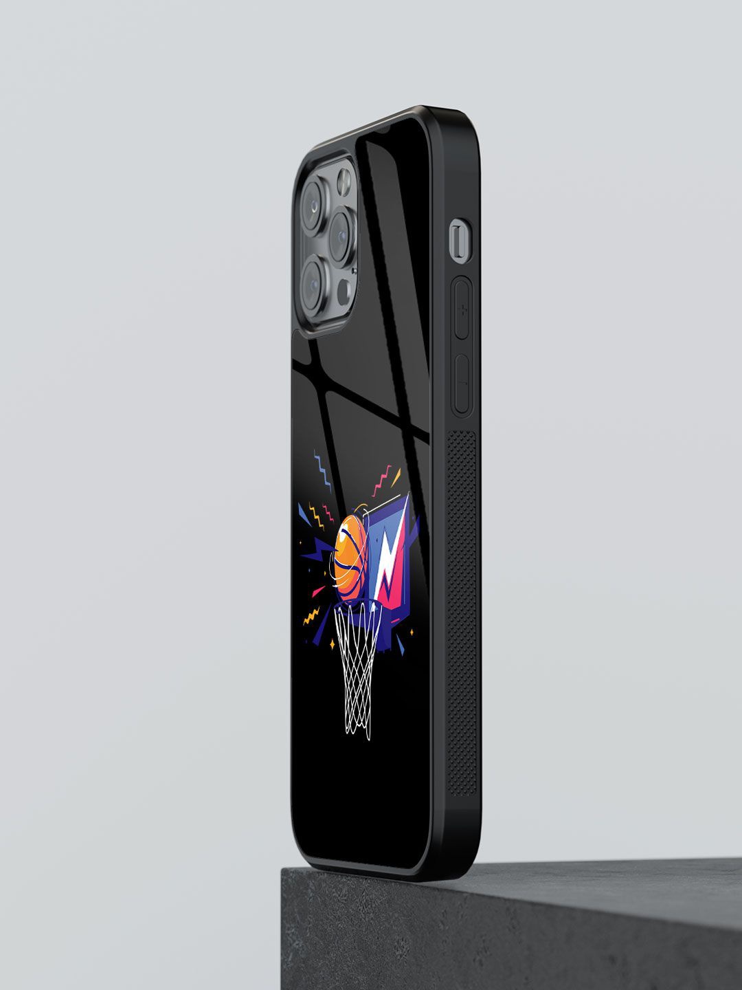 

macmerise Quirky Printed iPhone 12 Pro Max Back Case Mobile Accessories, Black